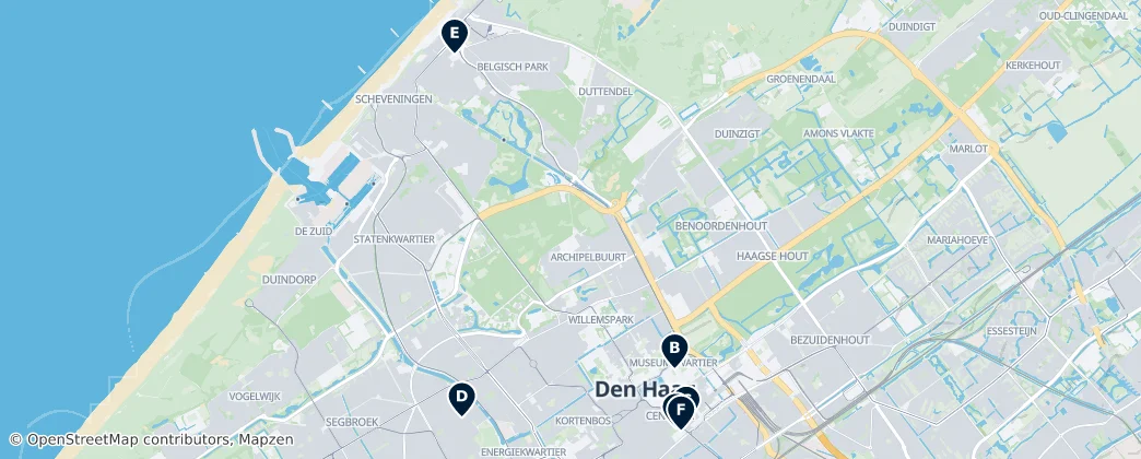 Map of 海牙