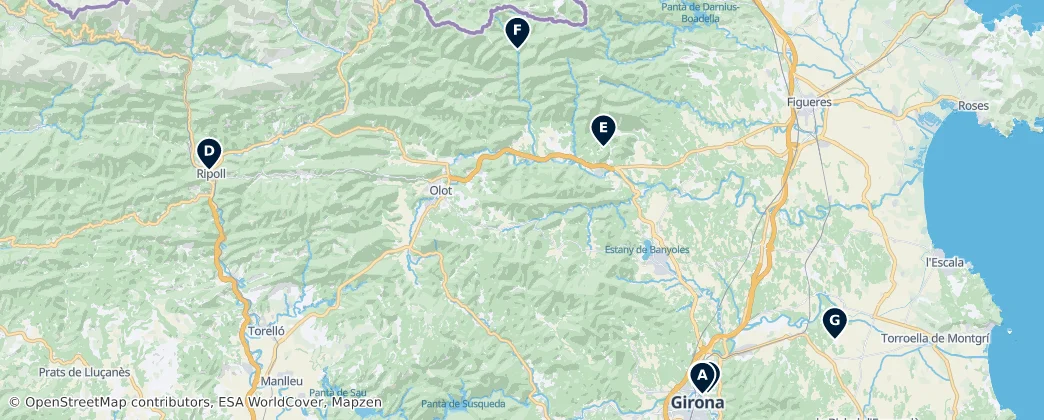 Map of 赫罗纳
