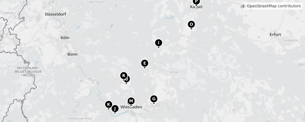 Map of 黑森