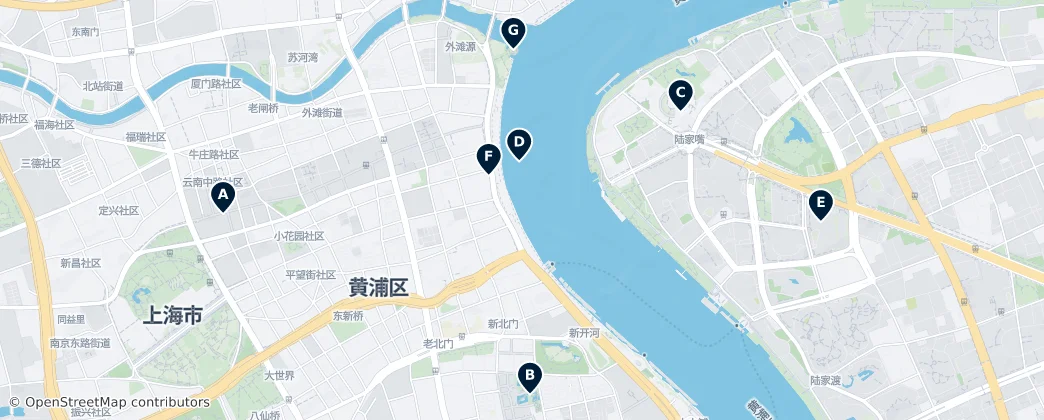 Map of 虹口区