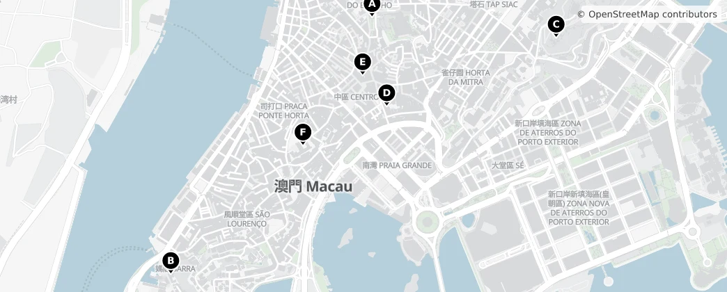 Map of 花王堂区