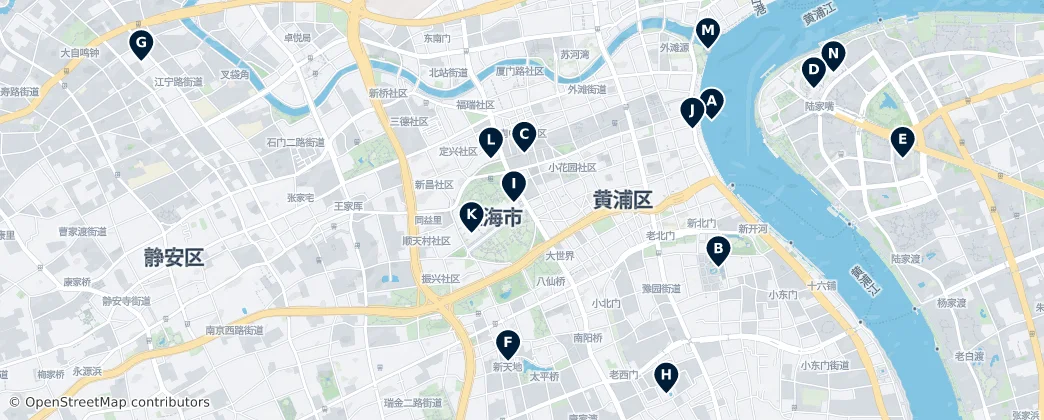 Map of 黄浦区