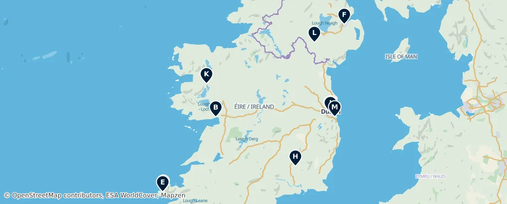 Map of Ireland