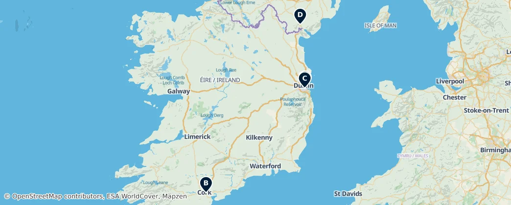 Map of Ireland