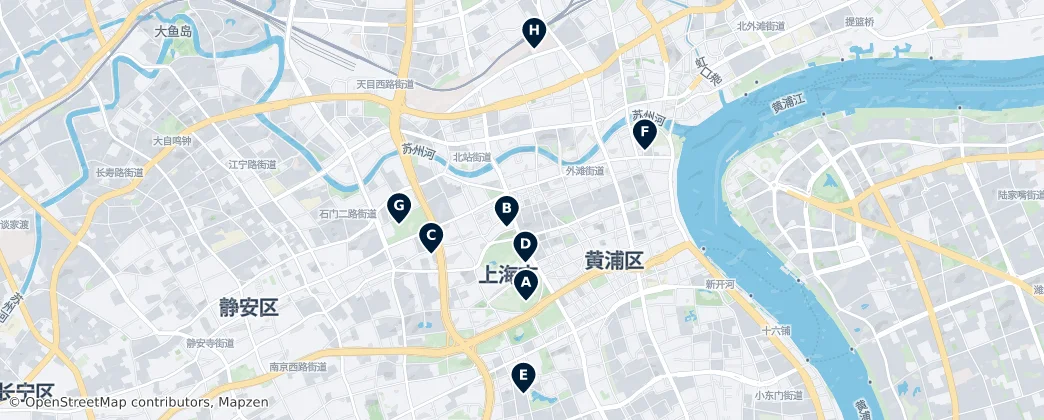 Map of 静安区