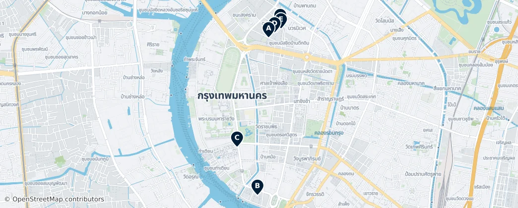 Map of Phra Nakhon