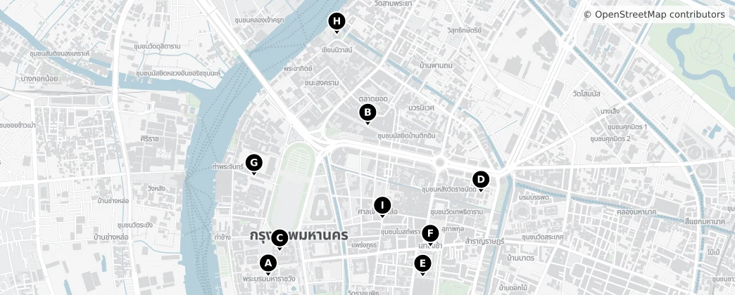Map of Phra Nakhon