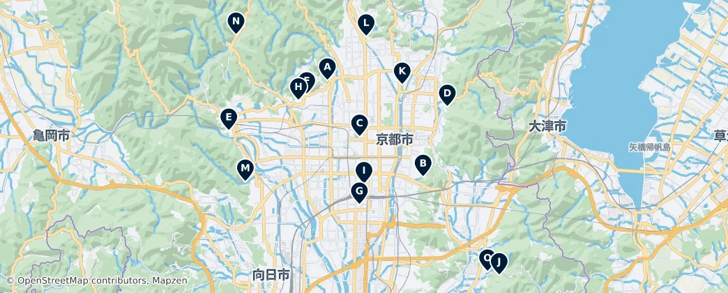 Map of 京都市