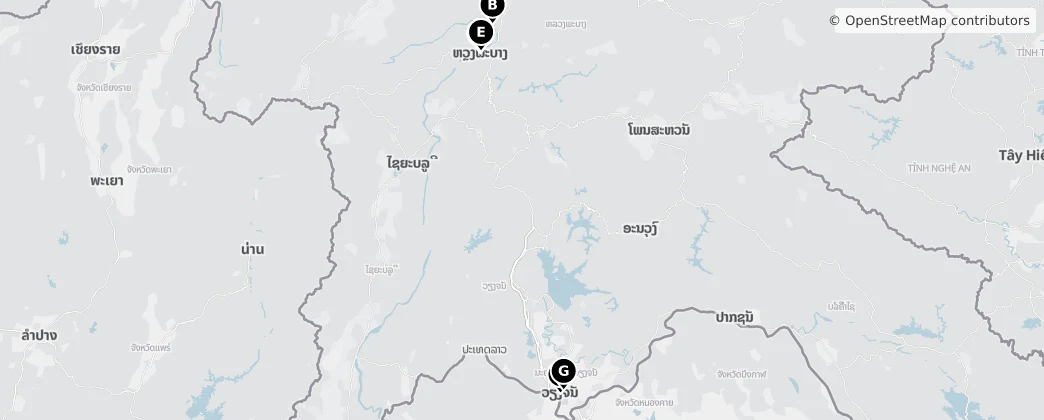 Map of 老挝 / 寮國