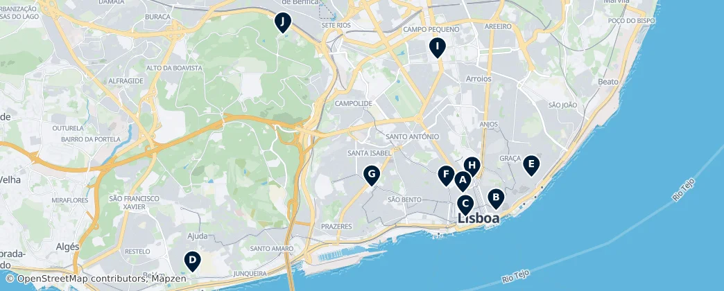 Map of 里斯本