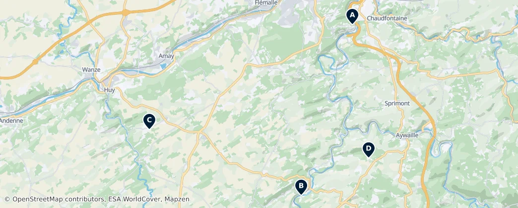 Map of Liège (Communauté française)