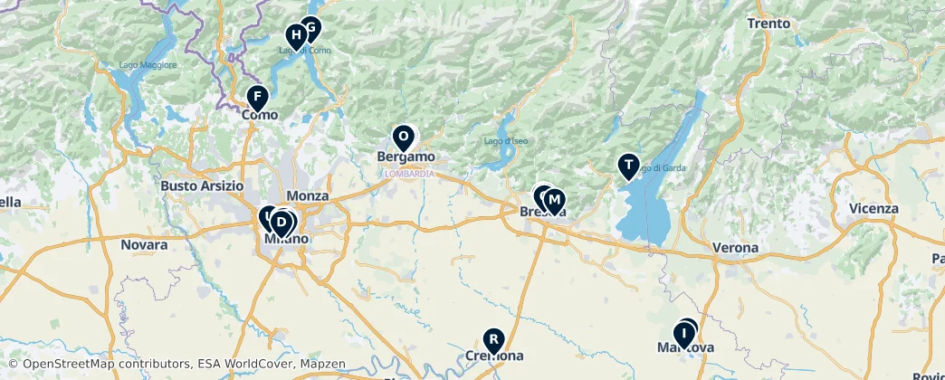 Map of 伦巴第大区
