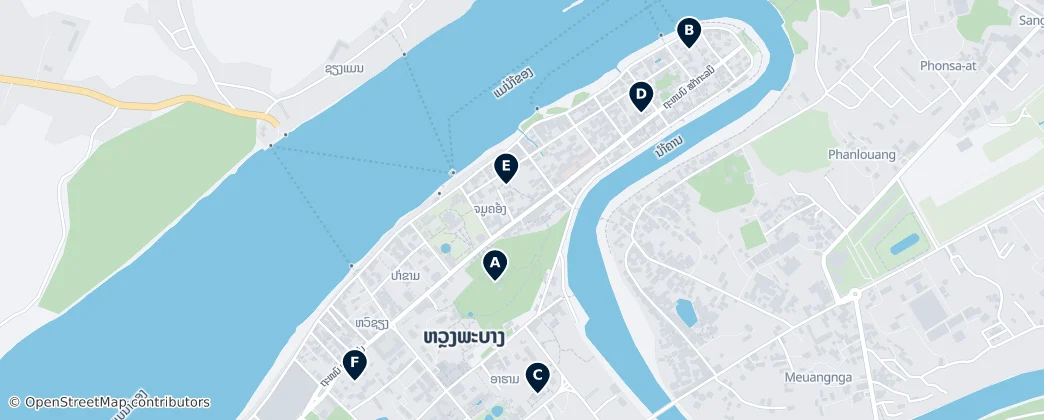 Map of 琅勃拉邦