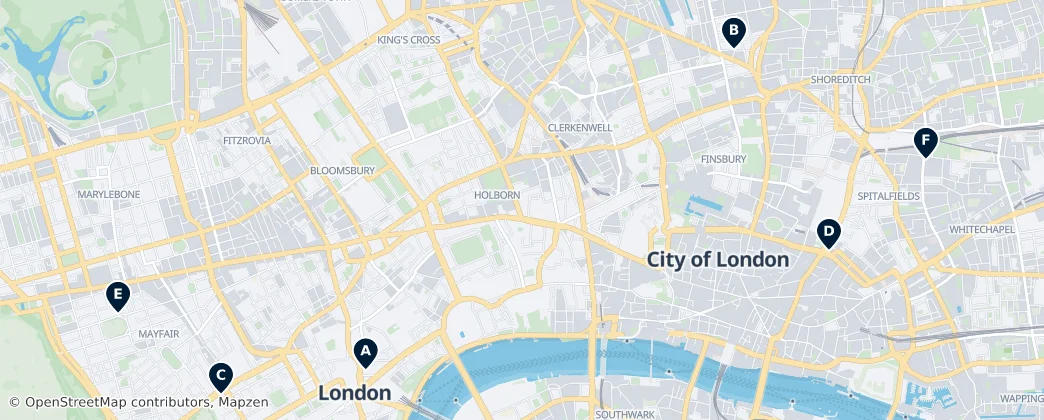 Map of 倫敦