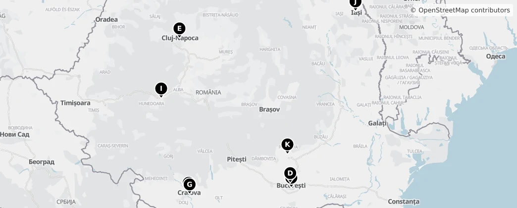Map of 罗马尼亚 / 羅馬尼亞