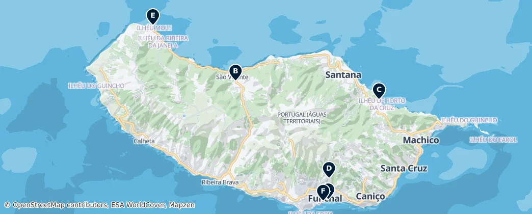 Map of 馬德拉島