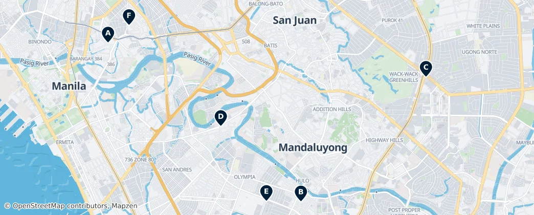 Map of 曼达卢永