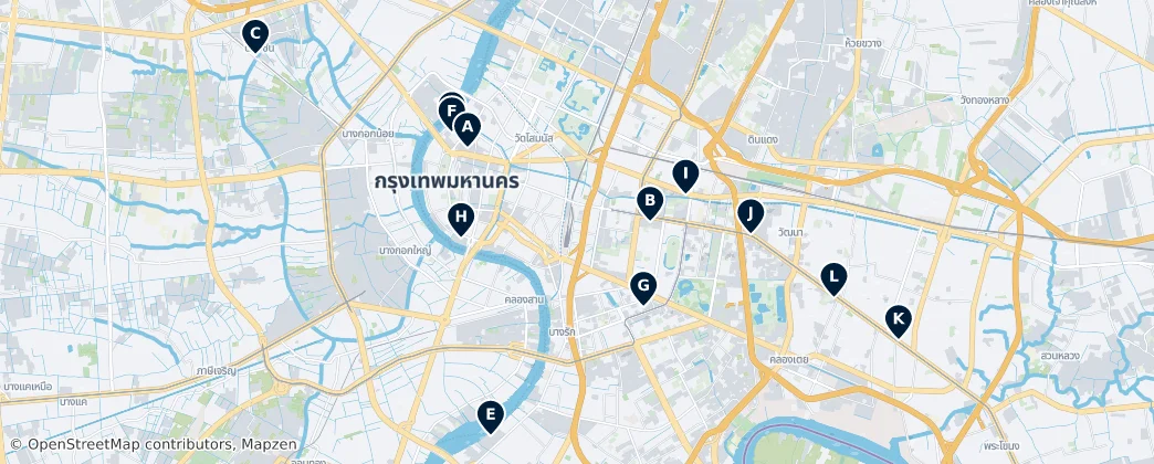 Map of 曼谷