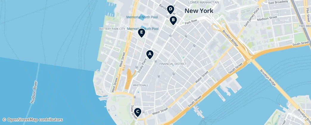 Map of Manhattan Community Board 1