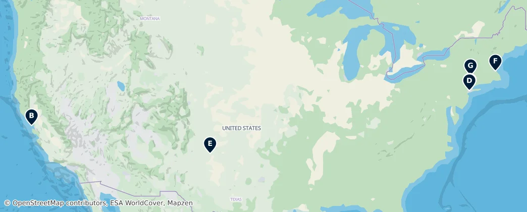 Map of 美国/美國