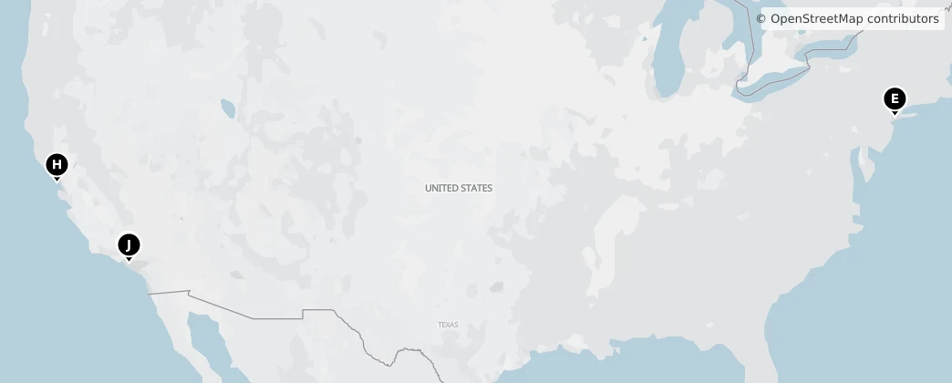 Map of 美国/美國