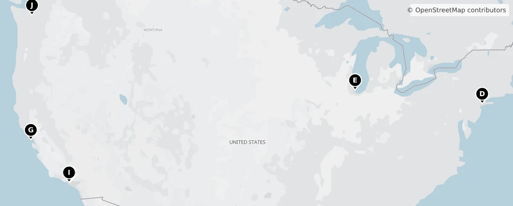 Map of 美国/美國