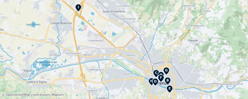 Map of 佛羅倫斯廣域市