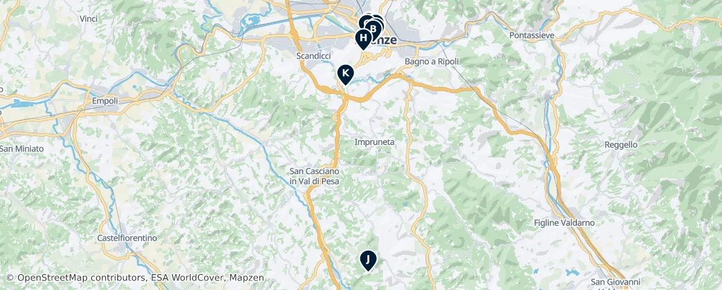 Map of 佛羅倫斯廣域市
