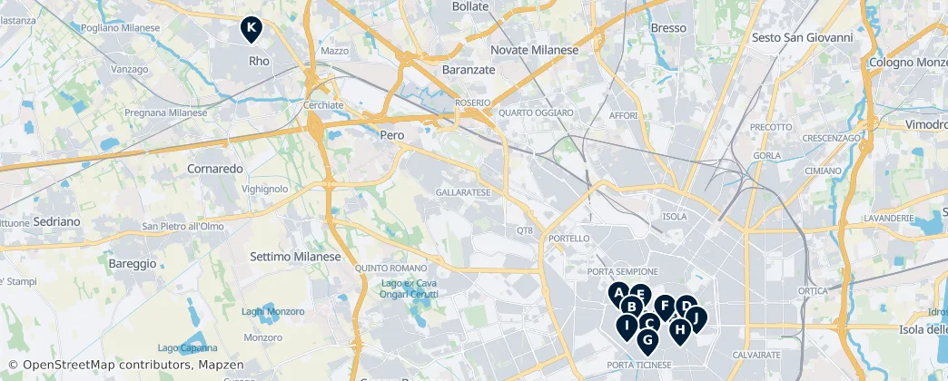 Map of 米蘭