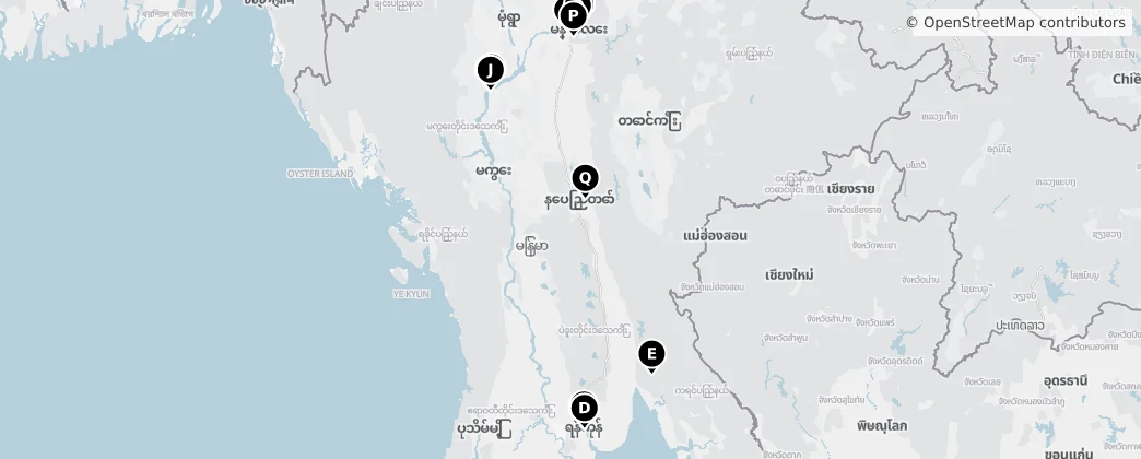 Map of 缅甸 / 緬甸
