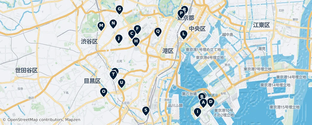 Map of 港區
