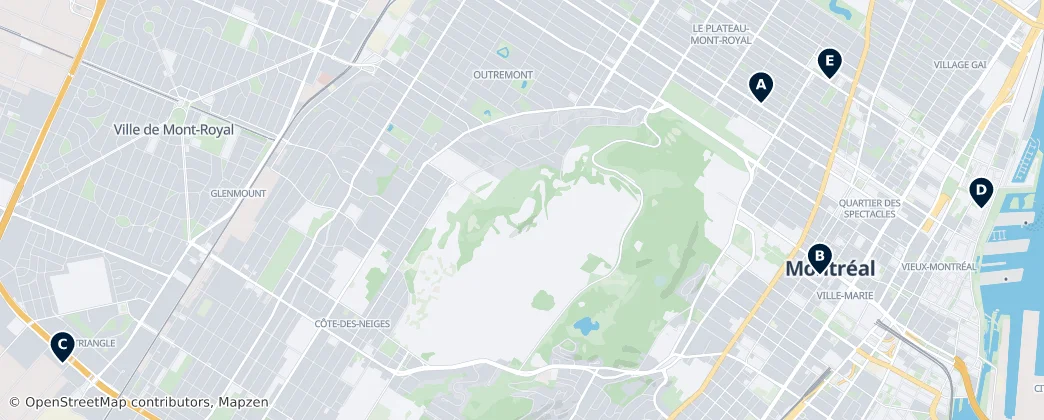 Map of Montreal (administrative region)