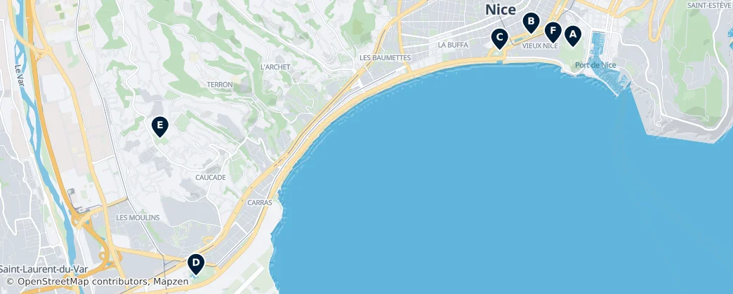 Map of 尼斯