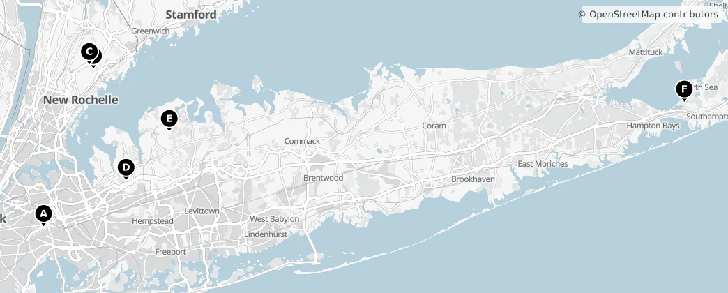 Map of 纽约州
