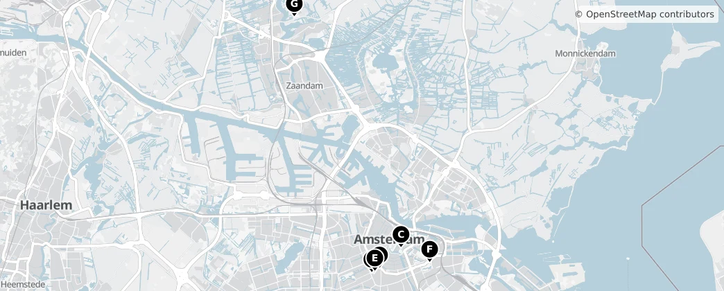 Map of 北荷兰省