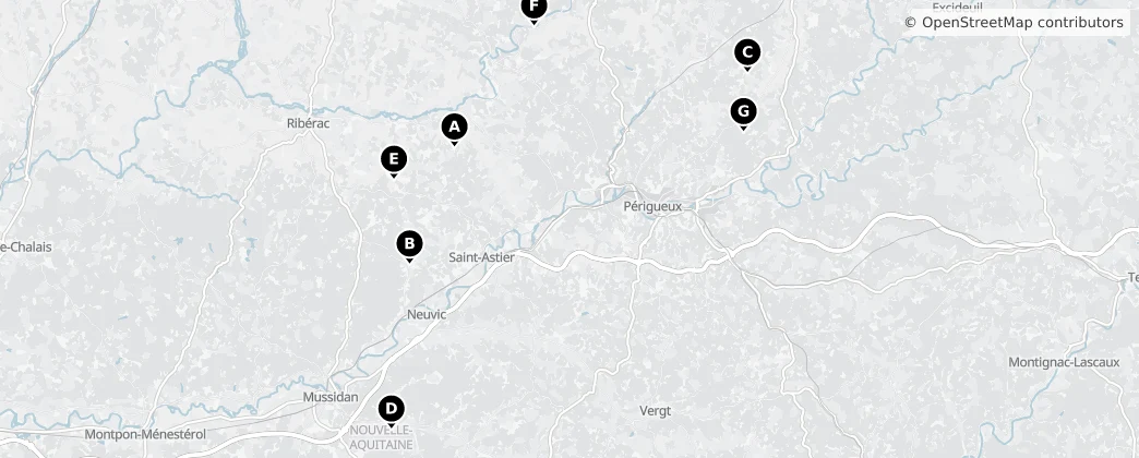 Map of 佩里格区