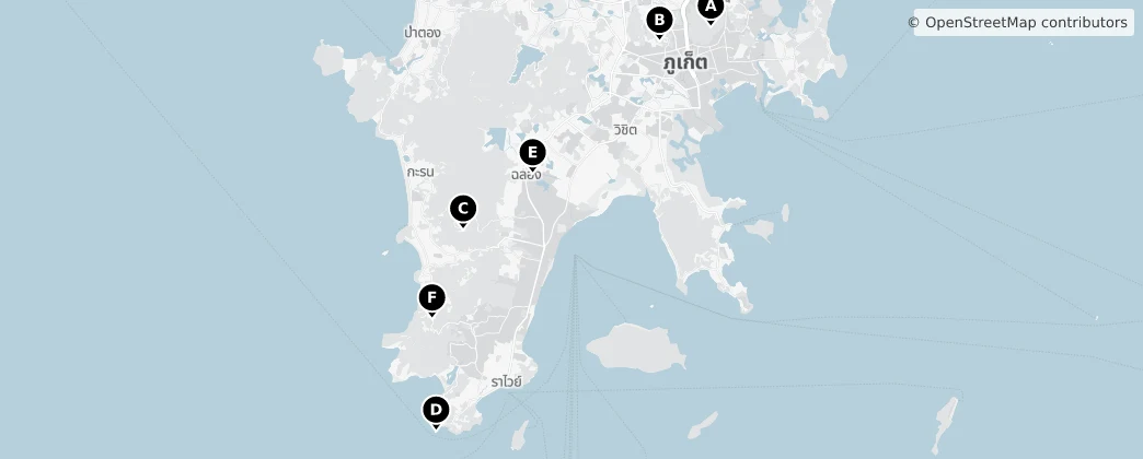 Map of 普吉府