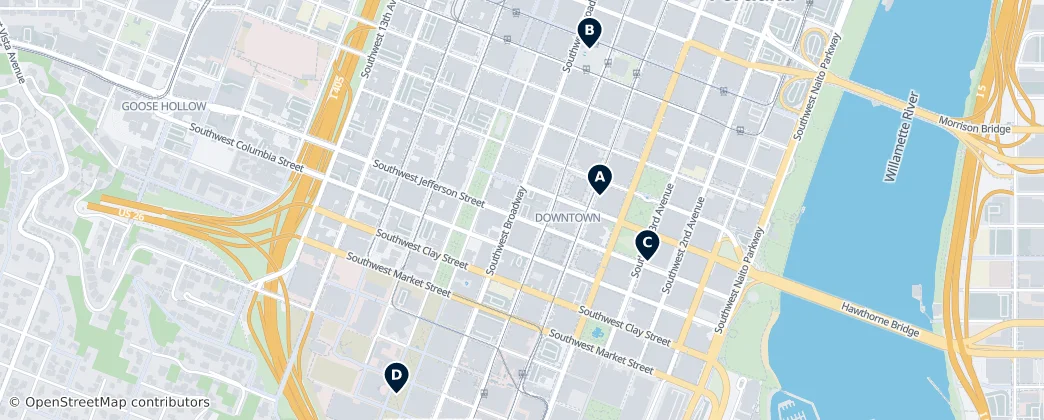 Map of Downtown
