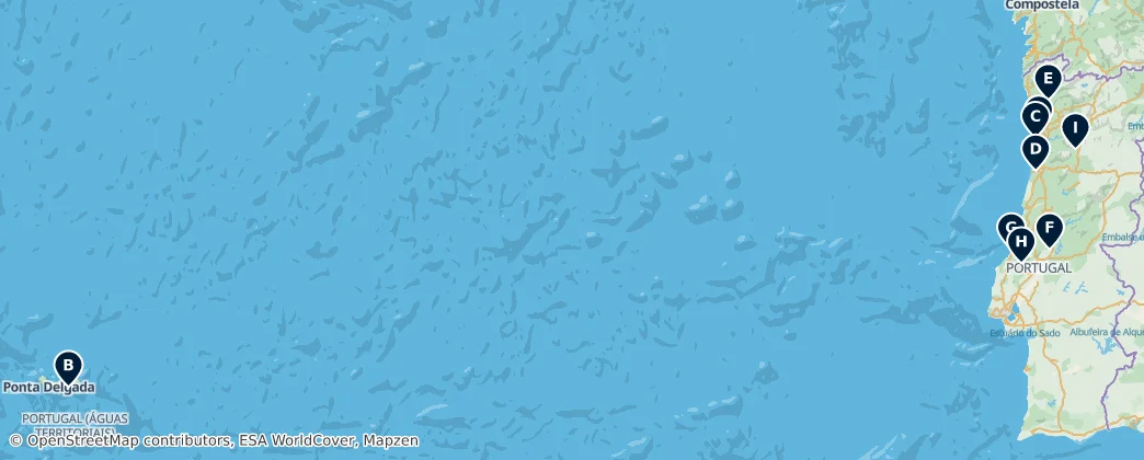 Map of 葡萄牙