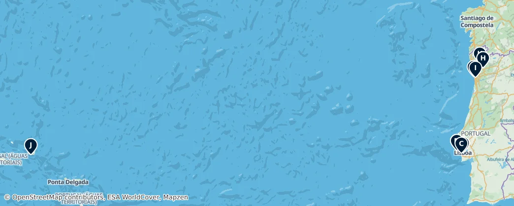 Map of 葡萄牙
