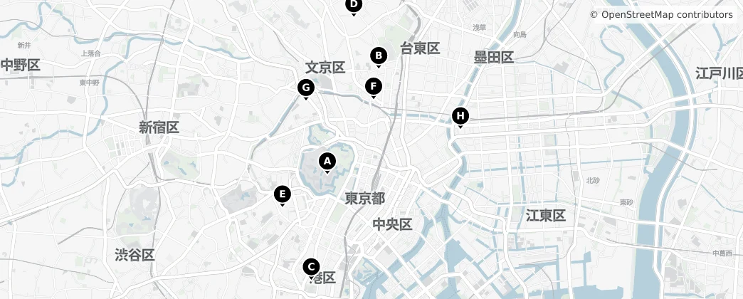 Map of 千代田區