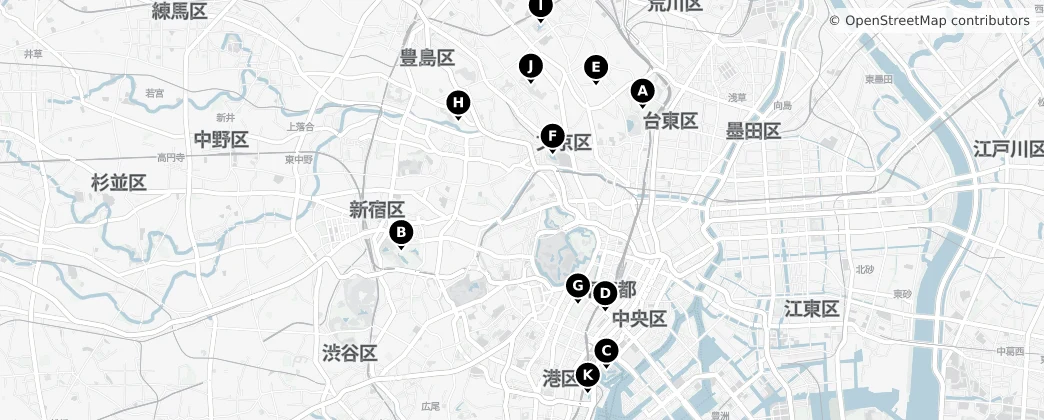 Map of 千代田區