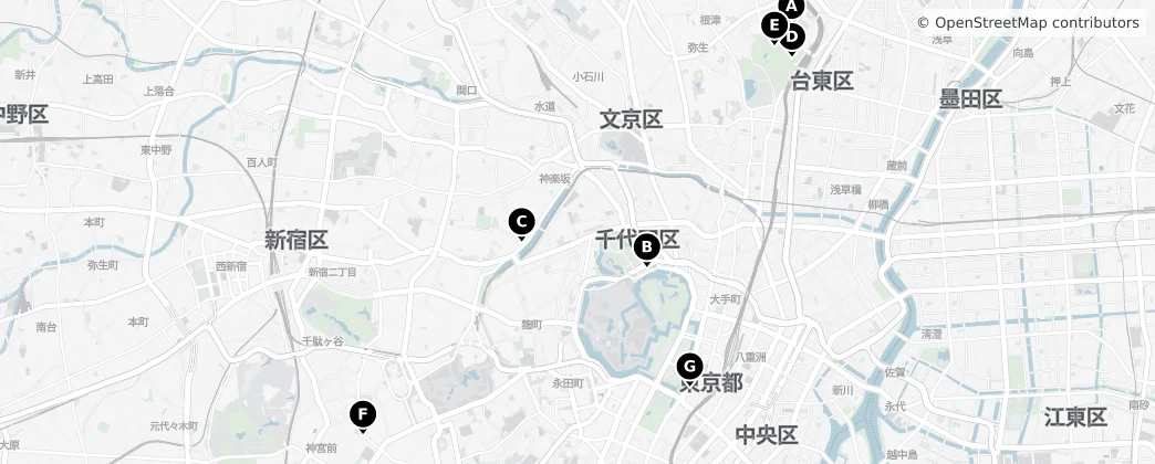 Map of 千代田區