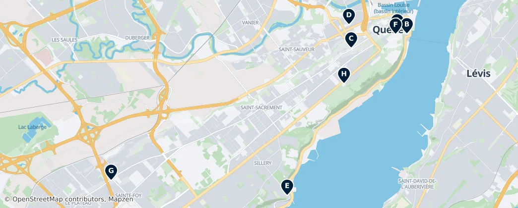 Map of Québec