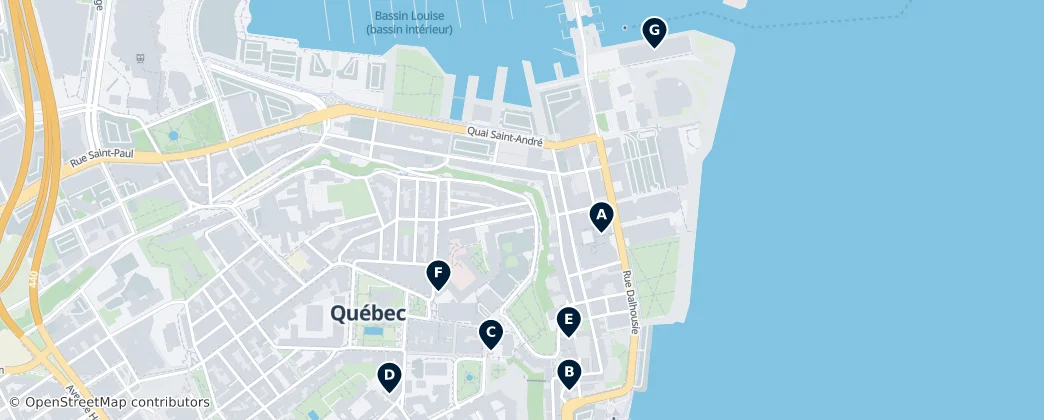 Map of Québec