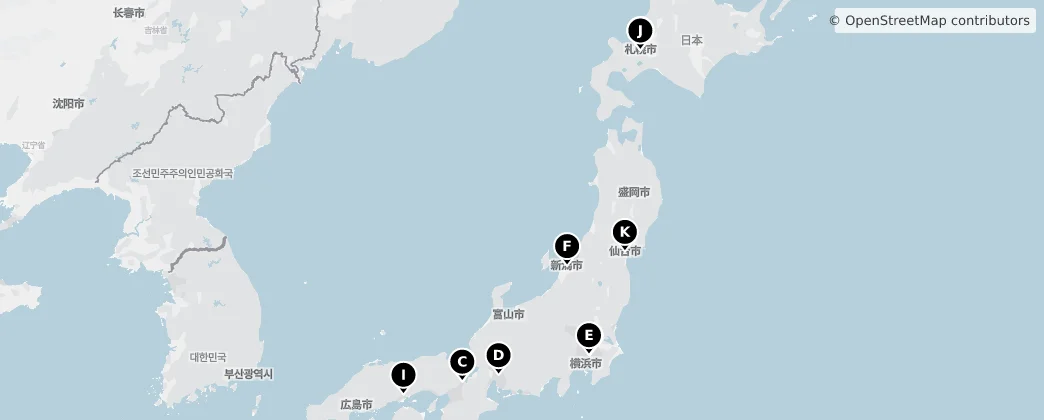 Map of 日本