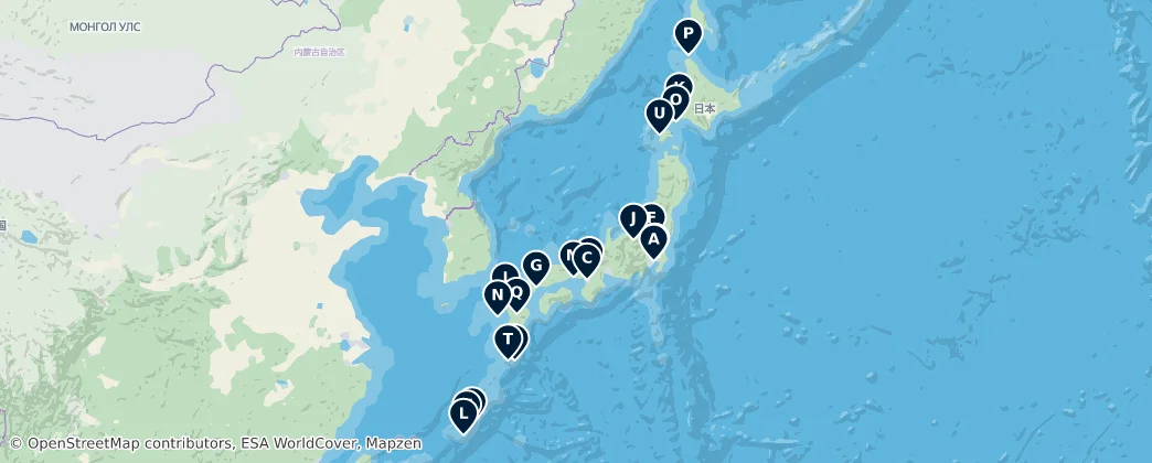 Map of 日本