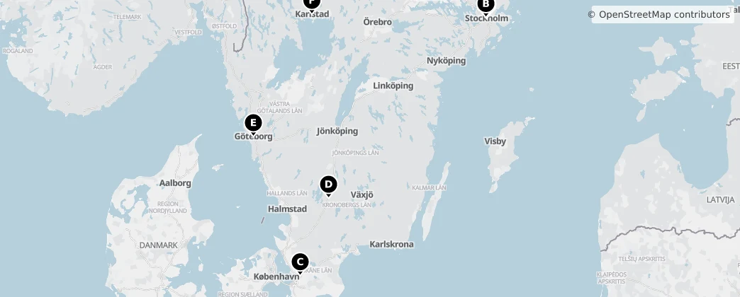 Map of 瑞典