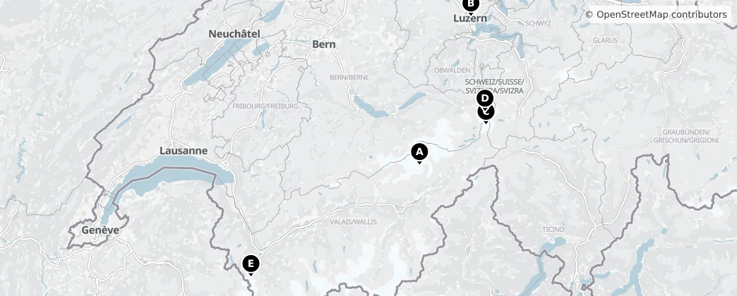 Map of 瑞士
