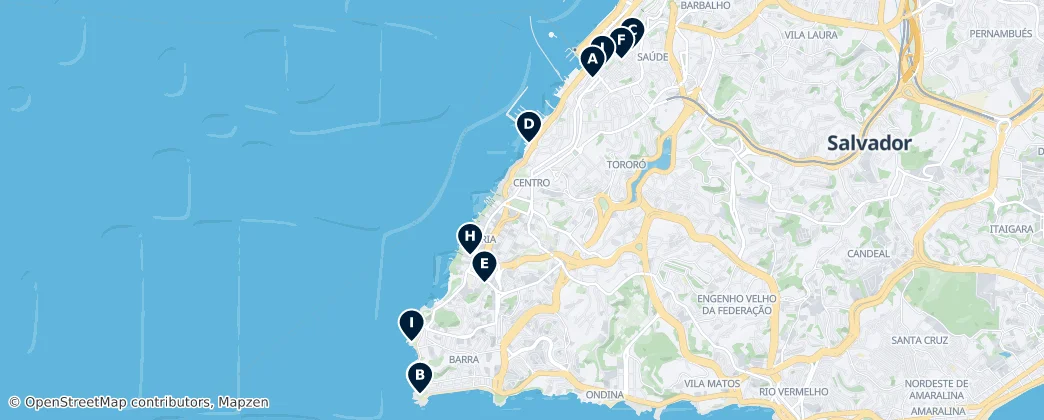 Map of 萨尔瓦多